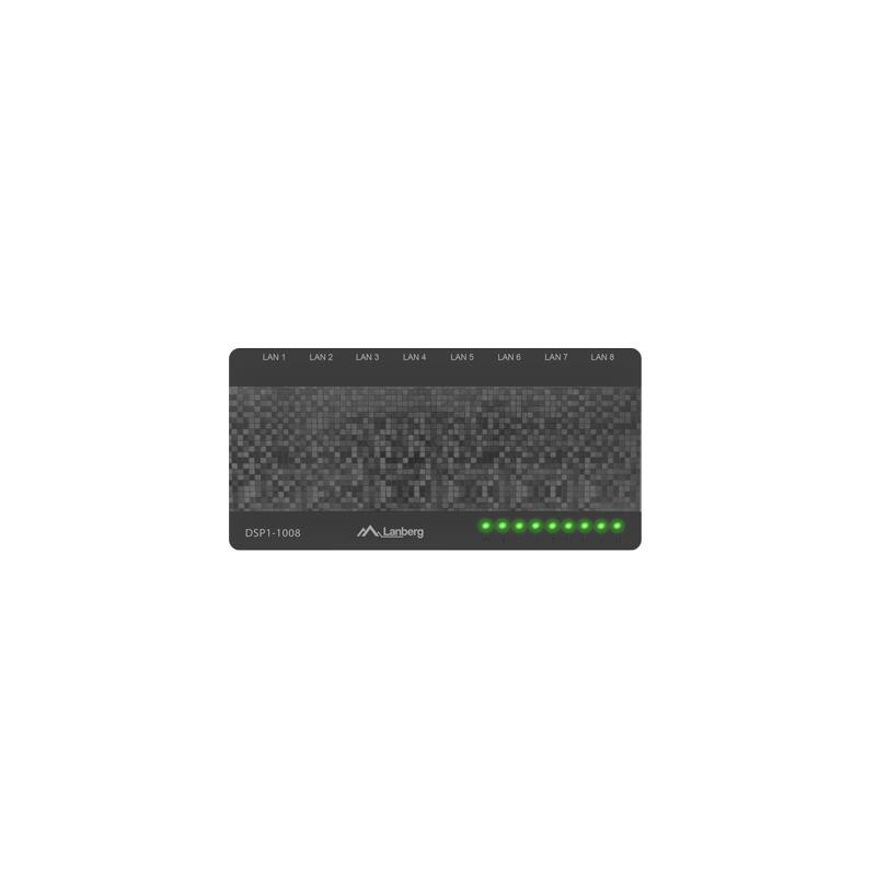 Switch niezarządzalny Lanberg DSP1-1008 8-Port 1000Mb/s Desk… | PartsPC.pl
