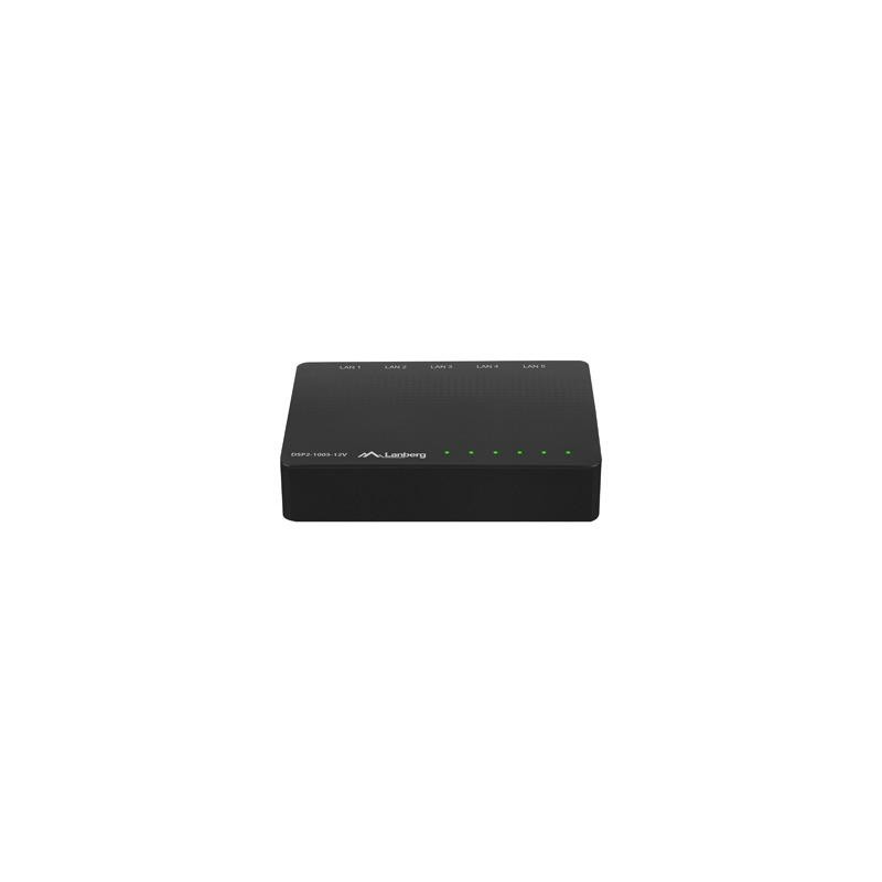 Switch niezarządzalny Lanberg DSP2-1005-12V 5-Port 1000Mb/s … | PartsPC.pl