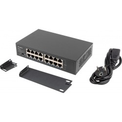 Switch niezarządzalny Lanberg 16x 1Gb Gigabit Ethernet Rack … | PartsPC.pl