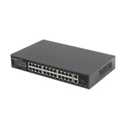 Switch niezarządzalny Lanberg 24x 1Gb PoE+/2x Gb 2x SFP Rack… | PartsPC.pl