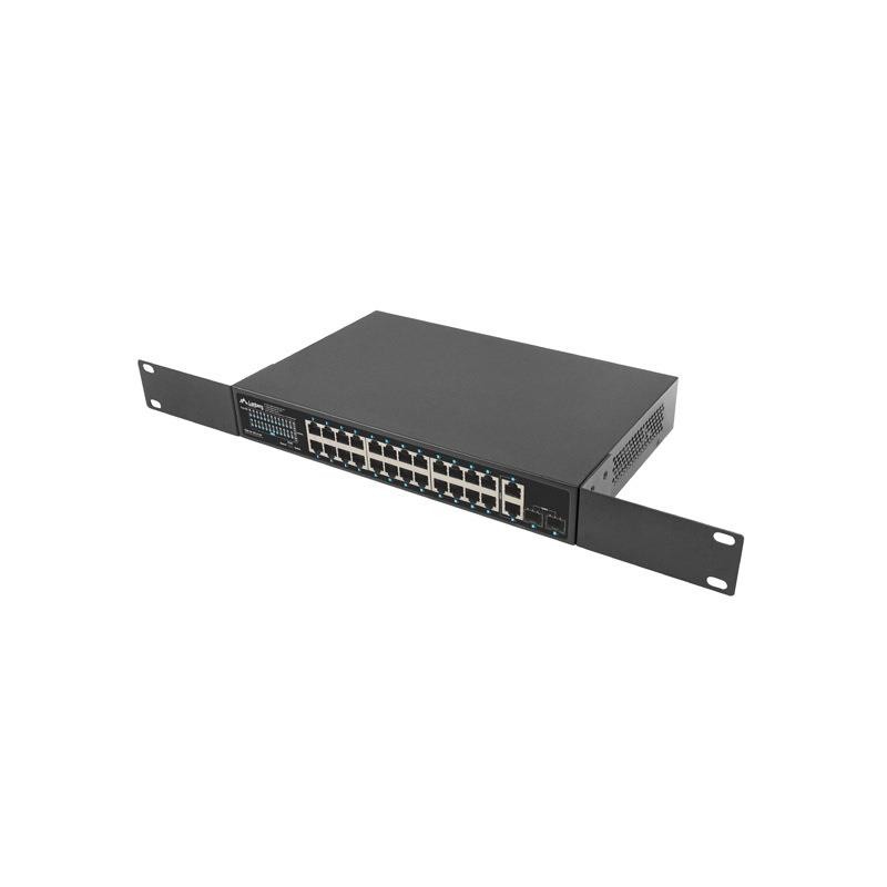Switch niezarządzalny Lanberg 24x 1Gb PoE+/2x Gb 2x SFP Rack… | PartsPC.pl