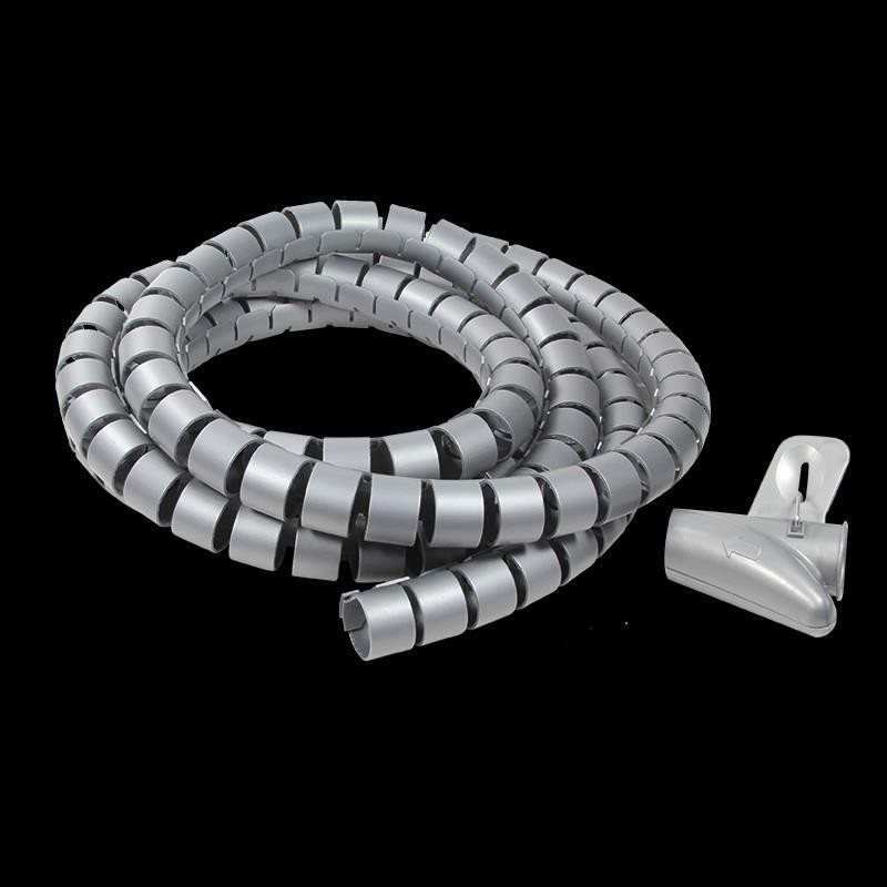 Organizer kabli LogiLink KAB0013 spiralny, 2.5m, srebrny | PartsPC.pl