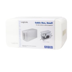 Organizer kabli LogiLink KAB0061 CableBox M, biały | PartsPC.pl