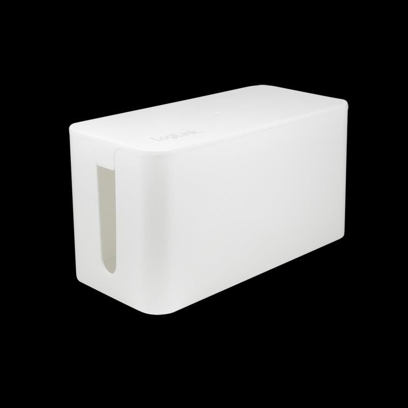 Organizer kabli LogiLink KAB0061 CableBox M, biały | PartsPC.pl