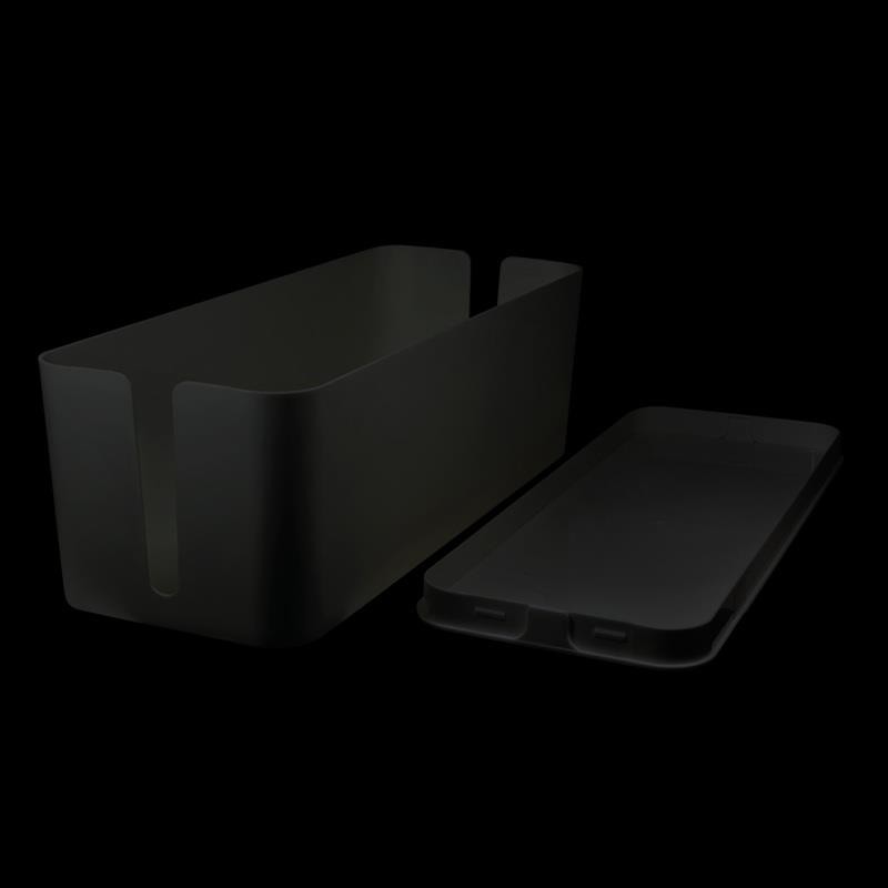 Organizer kabli LogiLink KAB0062 CableBox L, czarny | PartsPC.pl