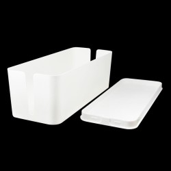 Organizer kabli LogiLink KAB0063 CableBox L, biały | PartsPC.pl