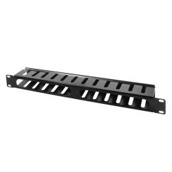 Organizer kabli LogiLink ORCC01B Rack 19" 1U, stalowy, czarn… | PartsPC.pl