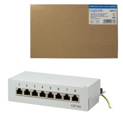 Patch panel stacjonarny LogiLink NP0018 8x RJ45 kat.6A ekran… | PartsPC.pl