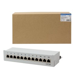 Patch panel stacjonarny LogiLink NP0019 12x RJ45 kat.6A ekra… | PartsPC.pl