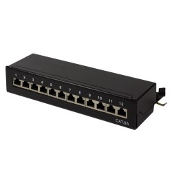 Patch panel stacjonarny LogiLink NP0019B 12x RJ45 kat.6A ekr… | PartsPC.pl