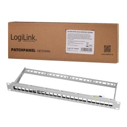 Patch panel 19" LogiLink NK4041 24 x keystone, 1U, ekranowan… | PartsPC.pl