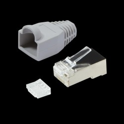 Wtyk RJ45 CAT.6 FTP LogiLink MP0021 z osłonką, szary 100szt… | PartsPC.pl