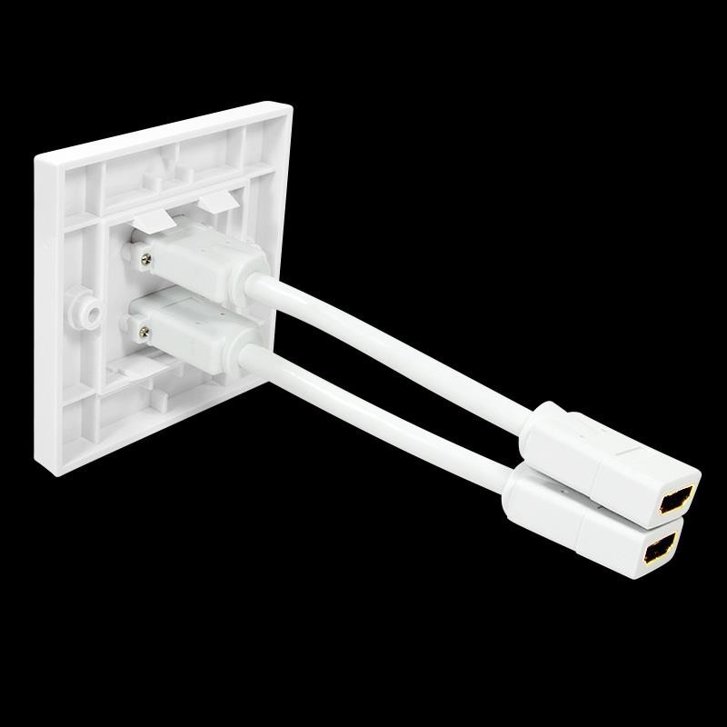 Gniazdo natynkowe 2x HDMI AH0015 LogiLink białe | PartsPC.pl