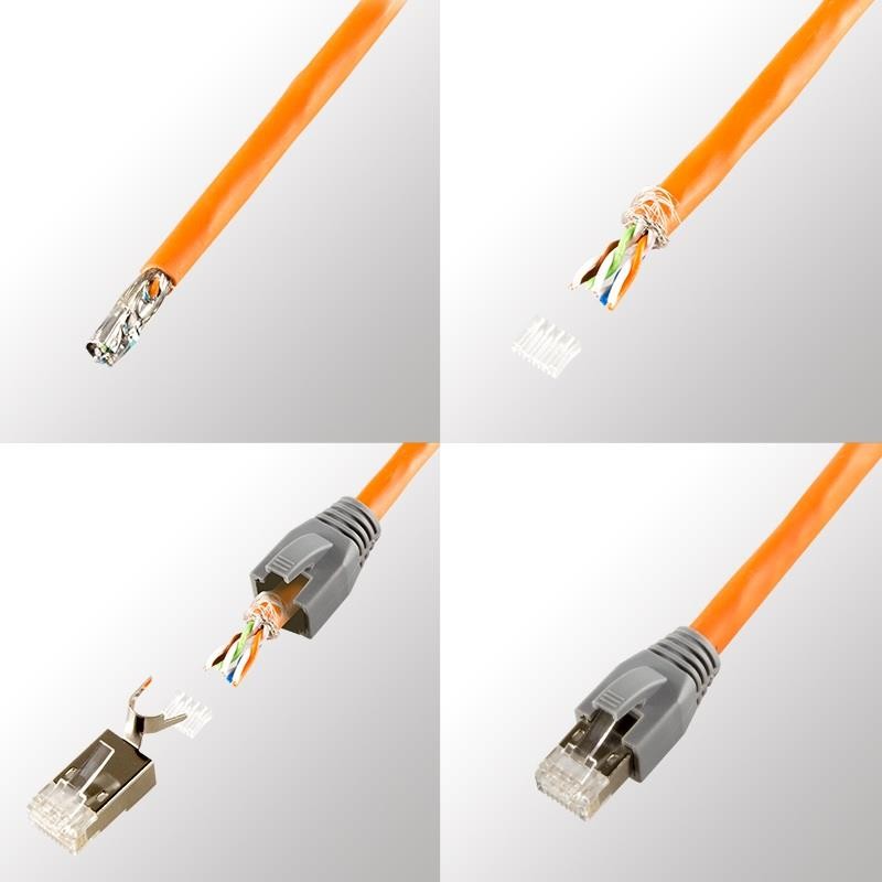 Wtyk RJ45 Kat.6,6A,7 LogiLink MP0033 ekranowane, 50szt | PartsPC.pl