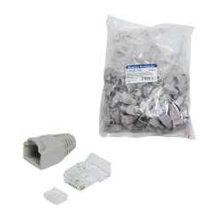 Wtyk RJ45 CAT.6 UTP LogiLink MP0023 z osłonką, szary 100szt… | PartsPC.pl