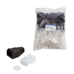 Wtyk RJ45 CAT.6 UTP LogiLink MP0024 z osłonką, szary 100szt… | PartsPC.pl