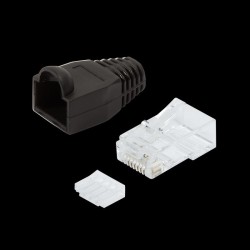 Wtyk RJ45 CAT.6 UTP LogiLink MP0024 z osłonką, szary 100szt… | PartsPC.pl
