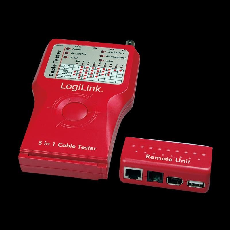 LogiLink WZ0014 — Tester okablowania 5 w 1