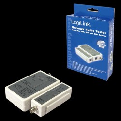 Tester kabli LogiLink WZ0011 do złącz RJ45 i BNC, z jednostk… | PartsPC.pl