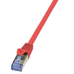 Patchcord LogiLink CQ3094S Cat.6A S/FTP 10m czerwony | PartsPC.pl