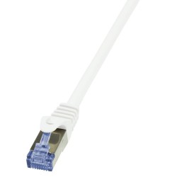 Patchcord LogiLink CQ3041S Cat.6A S/FTP 1,5m biały | PartsPC.pl