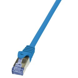 Patchcord LogiLink CQ3016S Cat.6A S/FTP 0,25m niebieski | PartsPC.pl
