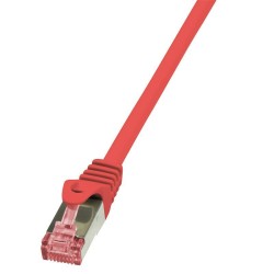 Patchcord LogiLink CQ2014S CAT.6 S/FTP 0,25m, czerwony | PartsPC.pl