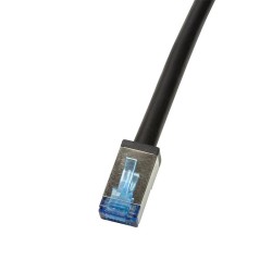 Patchcord LogiLink CQ7123S Cat.6A S/FTP PVC+PE 30m czarny | PartsPC.pl