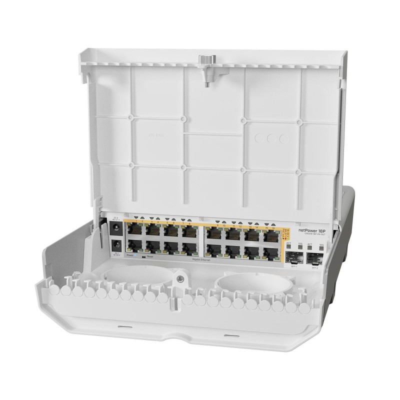 Switch zarządzalny MikroTik CRS318-16P-2S+OUT netPower 16P 16x 1GbE PoE 2x