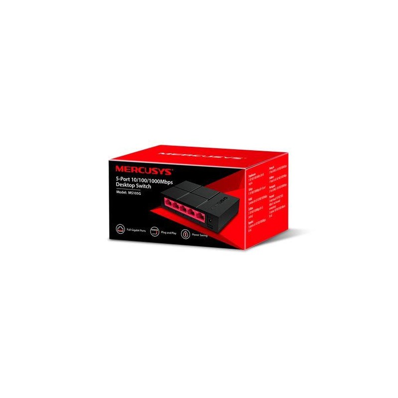 Switch niezarządzalny Mercusys MS105G 5x 10/100/1000Mb/s