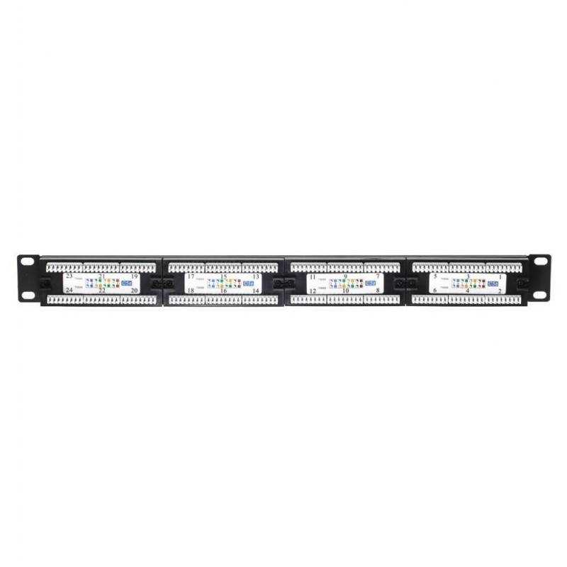 Patch panel 19'' Netrack 1U, 24-porty kat. 5e UTP, z półką… | PartsPC.pl