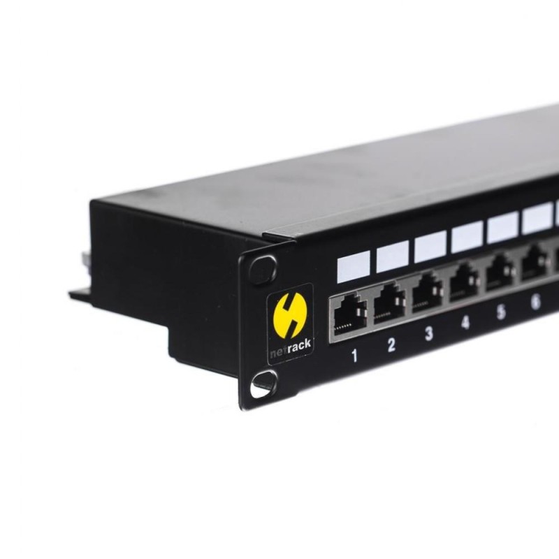Patch panel 19'' Netrack 24-porty kat. 5e FTP, z półką | PartsPC.pl