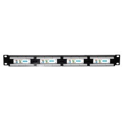 Patch panel 19'' Netrack 24-porty kat. 6 UTP, z półką | PartsPC.pl