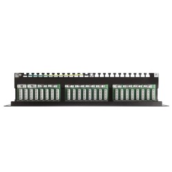 Patch panel 19'' Netrack 24-porty kat. 6 FTP, z półką | PartsPC.pl