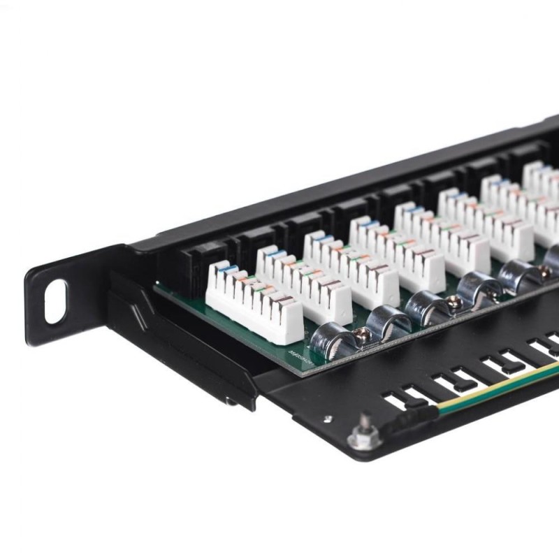Patch panel 19'' Netrack 24-porty kat. 6 UTP, 0,5U z półką… | PartsPC.pl