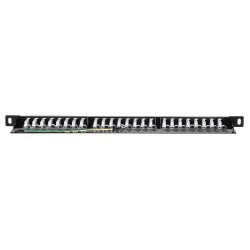 Patch panel 19'' Netrack 24-porty kat. 6 UTP, 0,5U z półką… | PartsPC.pl