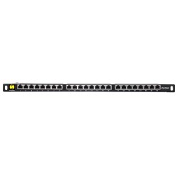 Patch panel 19'' Netrack 24-porty kat. 5e FTP, 0,5U z półką… | PartsPC.pl
