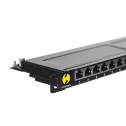 Patch panel 19'' Netrack 24-porty kat. 5e FTP, 0,5U z półką… | PartsPC.pl