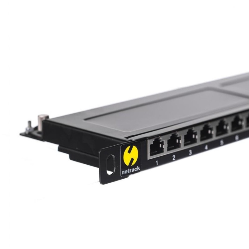 Patch panel 19'' Netrack 24-porty kat. 5e FTP, 0,5U z półką… | PartsPC.pl