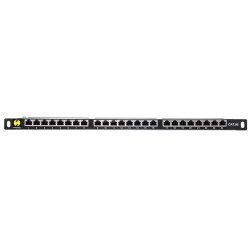 Patch panel 19'' Netrack 24-porty kat. 5e FTP, 0,5U z półką… | PartsPC.pl