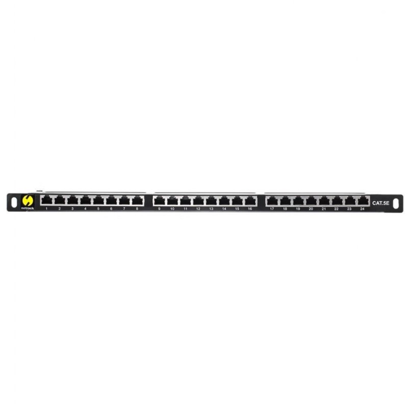 Patch panel 19'' Netrack 24-porty kat. 5e FTP, 0,5U z półką… | PartsPC.pl