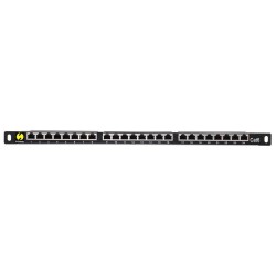 Patch panel 19'' Netrack 24-porty kat. 6 FTP, 0,5U z półką… | PartsPC.pl