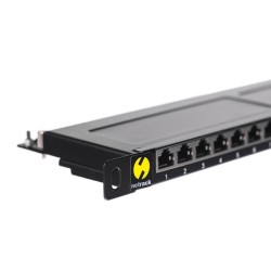 Patch panel 19'' Netrack 24-porty kat. 6 FTP, 0,5U z półką… | PartsPC.pl