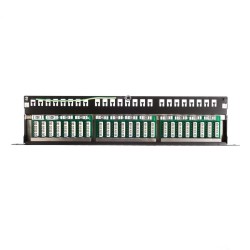 Patch panel 19'' Netrack 24-porty kat. 6 FTP, 0,5U z półką… | PartsPC.pl