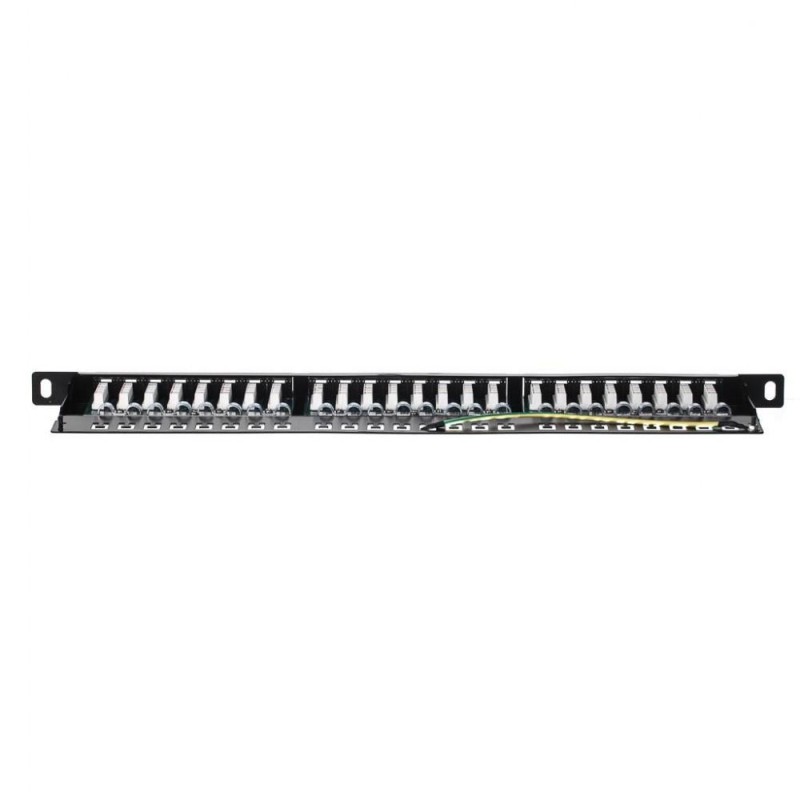 Patch panel 19'' Netrack 24-porty kat. 5e UTP, 0,5U/1U z pół… | PartsPC.pl