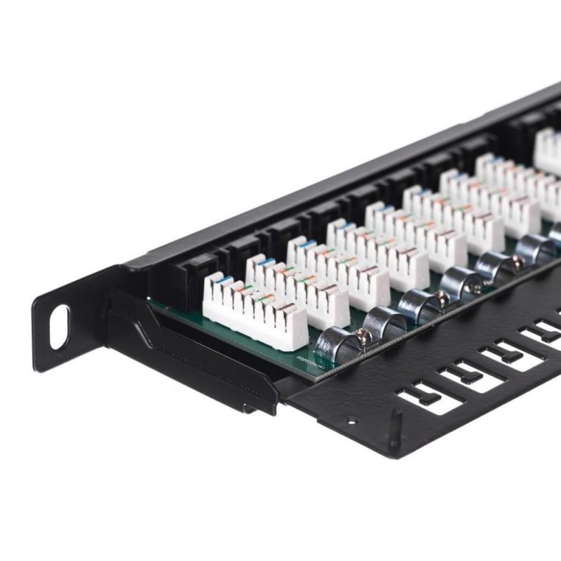 Patch panel 19'' Netrack 24-porty kat. 5e UTP, 0,5U/1U z pół… | PartsPC.pl