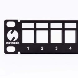 Patch panel keystone 19" 24-porty, UTP Netrack | PartsPC.pl