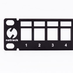 Patch panel keystone 19" 24-porty, UTP Netrack | PartsPC.pl