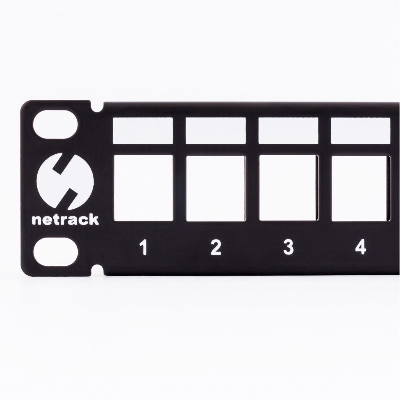 Patch panel keystone 19" 24-porty, UTP Netrack | PartsPC.pl