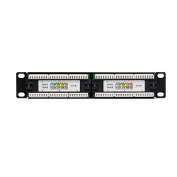 Patch panel 10'' Netrack 12-portów kat. 5e UTP | PartsPC.pl